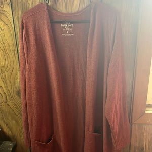 NWT Torrid Super Soft Plush Brown/Red Duster Size 3